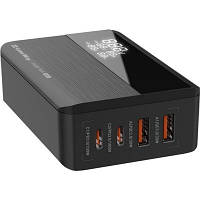 Зарядное устройство ColorWay Power Delivery GaN (2USB-A + 2USB TYPE-C) (100W) black (CW-CHS041PD-BK) BS-03