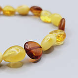 Браслет 100% натуральний цілісний природній бурштин галтовка вага 6г, фото 4