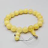 Браслет 100% натуральний бурштин 18 намистин 10,5г, фото 2