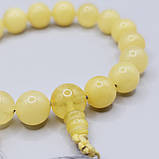 Браслет 100% натуральний бурштин 18 намистин 10,5г, фото 3