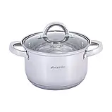 Набір каструль Kamille 6 предметів (2.5 л, 3.8л, 6.5л) з нержавіючої сталі, фото 6