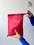Мішечек червоний з органза без друка Розмір: 25см х 30см, фото 2