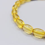 Браслет 100% натуральний бурштин бочонок вага 5,2г, фото 3