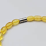 Браслет 100% натуральний бурштин бочонок вага 5,2г, фото 5