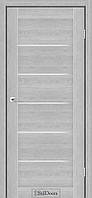 Двері міжкімнатні Стільдорс/ StilDoors Victoria - Дуб сріблястий (зі склом сатин)