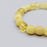 Браслет 100% натуральний бурштин вага 8г розмір 18,5, фото 2