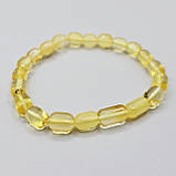 Браслет 100% натуральний бурштин вага 4,5г розмір 17,5, фото 2