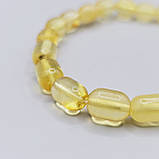 Браслет 100% натуральний бурштин вага 4,5г розмір 17,5, фото 3