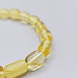 Браслет 100% натуральний бурштин вага 4,5г розмір 17,5, фото 4