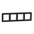 Рамка на чотири поста Schneider Sedna Elements SDD362804 матове скло