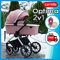 Коляска прогулочная Carrello Optima 2in1 (CRL-6503) в льне Hot Pink D_333