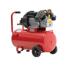 Компресор 50 л, 4 HP, 3 кВт, 220 В, 10 aтм, 420 л/хв, 2 циліндри. INTERTOOL PT-0007, фото 4
