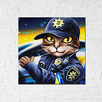 Интерьерная картина постер Полицейский кот ©marysha_art CN53237L размер L