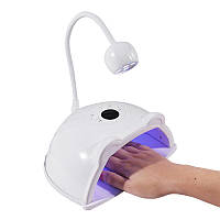 Лампа 2в1 HS887, основна (48 Вт) + міні (6 Вт) для гелевих типсів