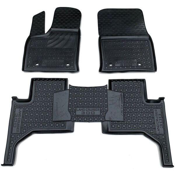 Килимки в салон Toyota Land Cruiser 300 2021- Автогум (Avto-Gumm)