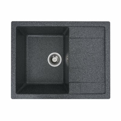 Мийка кухонна гранітна Platinum INTENSO 650x500x200 (матова, графіт)