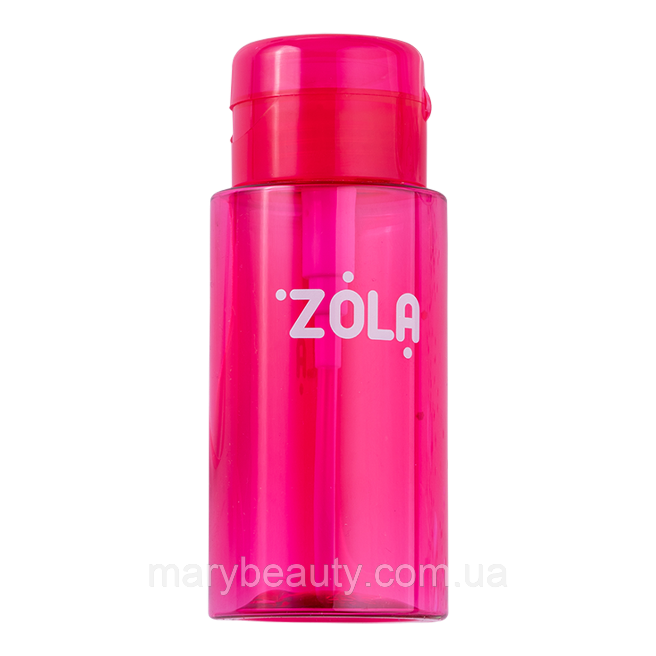Zola ємність пластикова для рідини з помпою-дозатором (рожева )