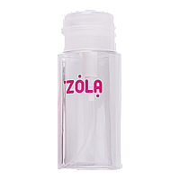 Zola ємність пластикова для рідини з помпою-дозатором (Прозора)