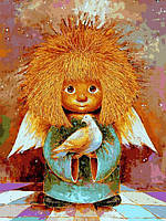 Картина по номерам Babylon VK286 Солнечный ангел с птичкой 30х40см в коробке набор для росписи по цифрам