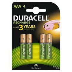 Акумулятор Duracell Recharge DC2400 Ni-MH AAA/HR03 750 mAh BL 4 шт.