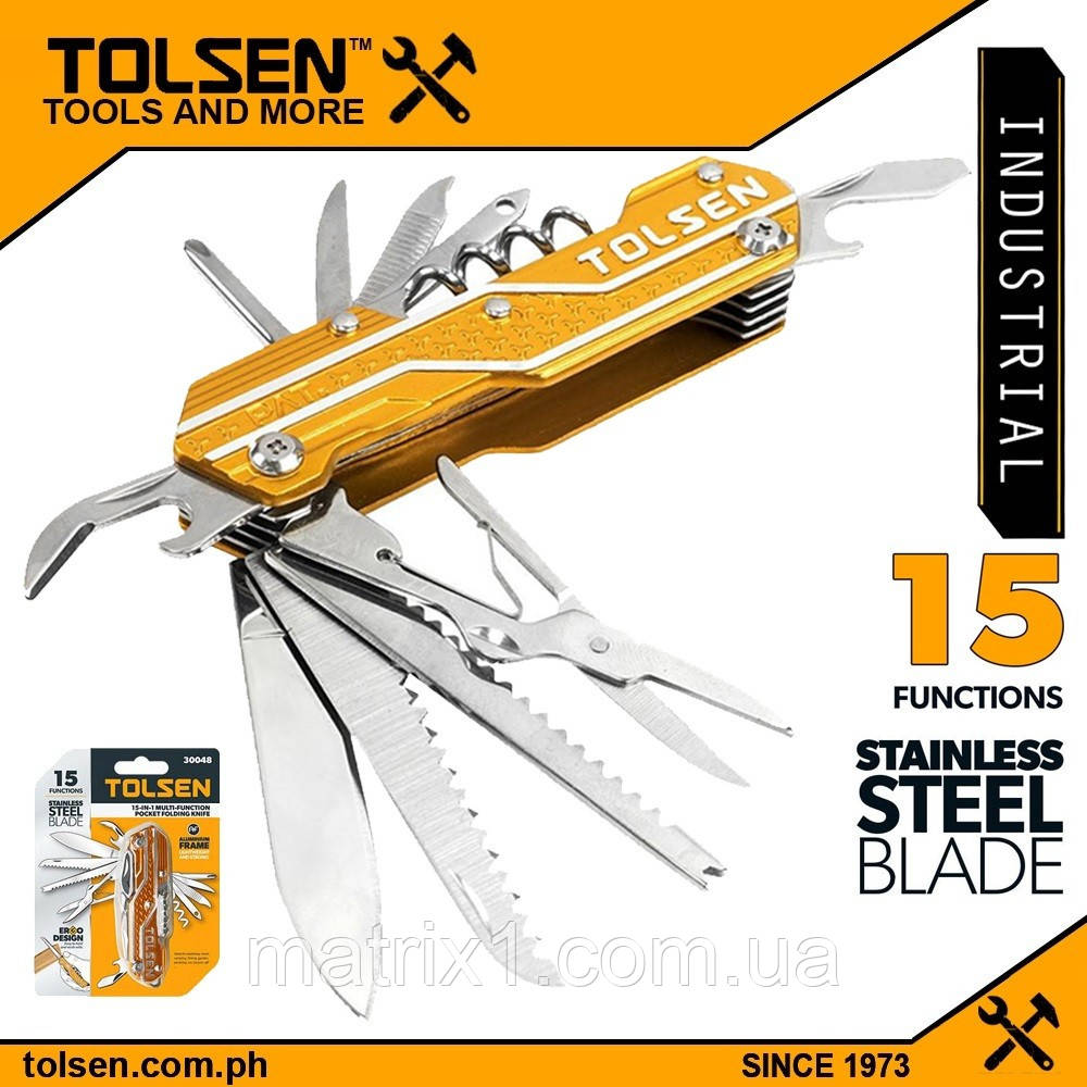 Мультитул трансформер 105 мм, 9 предметів YATO, фото 1