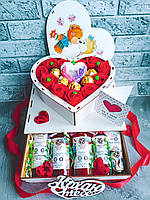 Крутой подарочный набор в виде сердечка для девушки жены на сутки или на день рождения