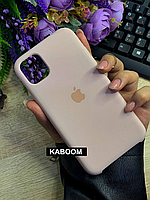 Чехол с открытым низом на Айфон 11 Про Пудровый | iPhone 11 Pro SoftCase Pink Sand