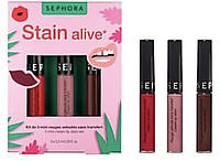 SEPHORA Stain Alive 3 Mini CreamLip Stain Set