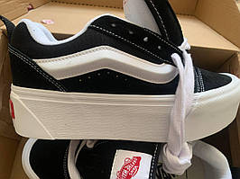 Кеди на платформі vans knu stacked black/true white vn000cp66bt1