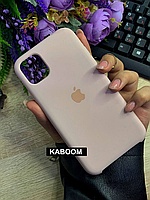 Чехол с открытым низом на Айфон 11 Про Макс Пудровый | iPhone 11 Pro Max SoftCase Pink Sand