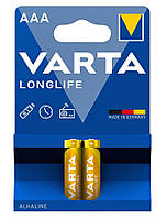 VARTA Батарейка LONGLIFE AAA BLI 2 ALKALINE Baumar - Порадуй Себя