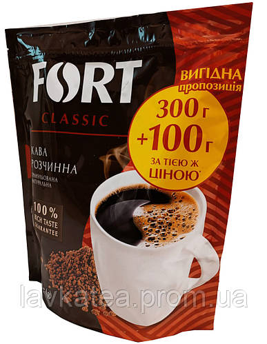 Кофе Форт Fort растворимый 300+100г пакет (ID#2085924972), цена: 325 ...