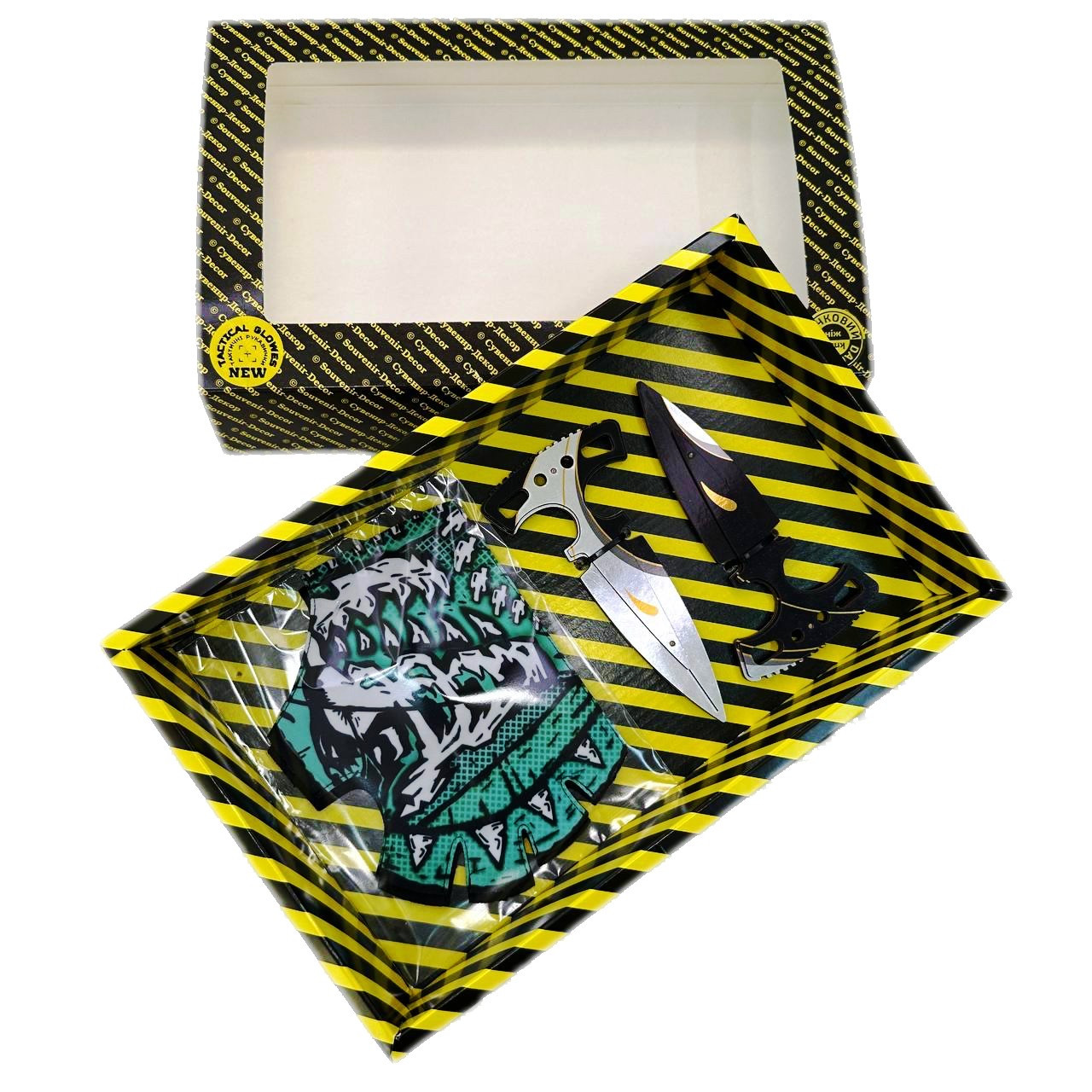 Набір іграшок STANDOFF 2 "Ніж Тичковий Harmony & Рукавиці Troglodyte", дерев'яна іграшкова зброя, фото 1