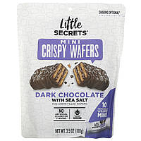 Little Secrets, Mini Crispy Wafers, темный шоколад с морской солью, 10 мини-упаковок в индивидуальной Днепр