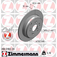 Тормозной диск ZIMMERMANN 280.3182.20 - Топ Продаж!