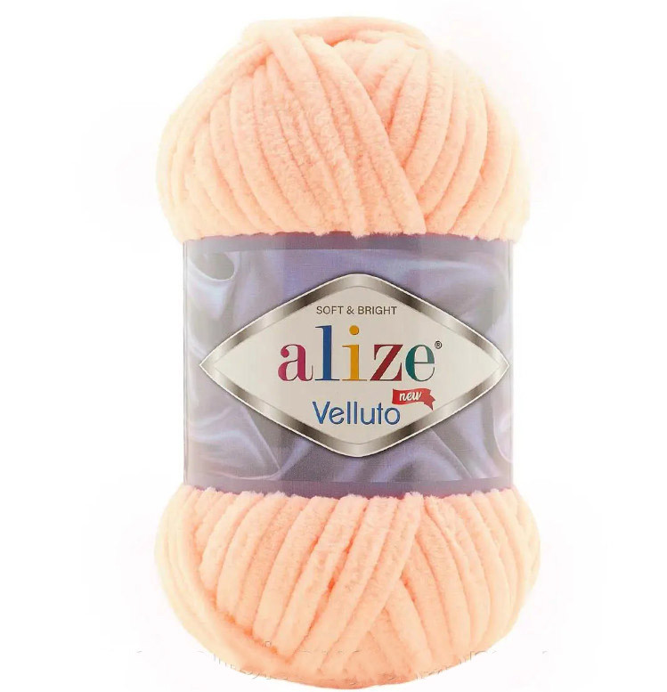 Пряжа Alize Velluto № 823 персикови