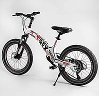 Детский спортивный велосипед 20'' CORSO «T-REX» 64899 магниевая рама, оборудование MicroShift, 7 скоростей