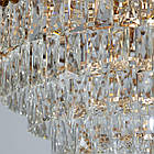 Сучасна кришталева люстра на 16 ламп Е14 колір каркасу золото D-9128/800SGD, фото 3