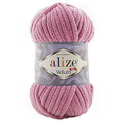 Пряжа Alize Velluto № 98 вінтажний рожевий