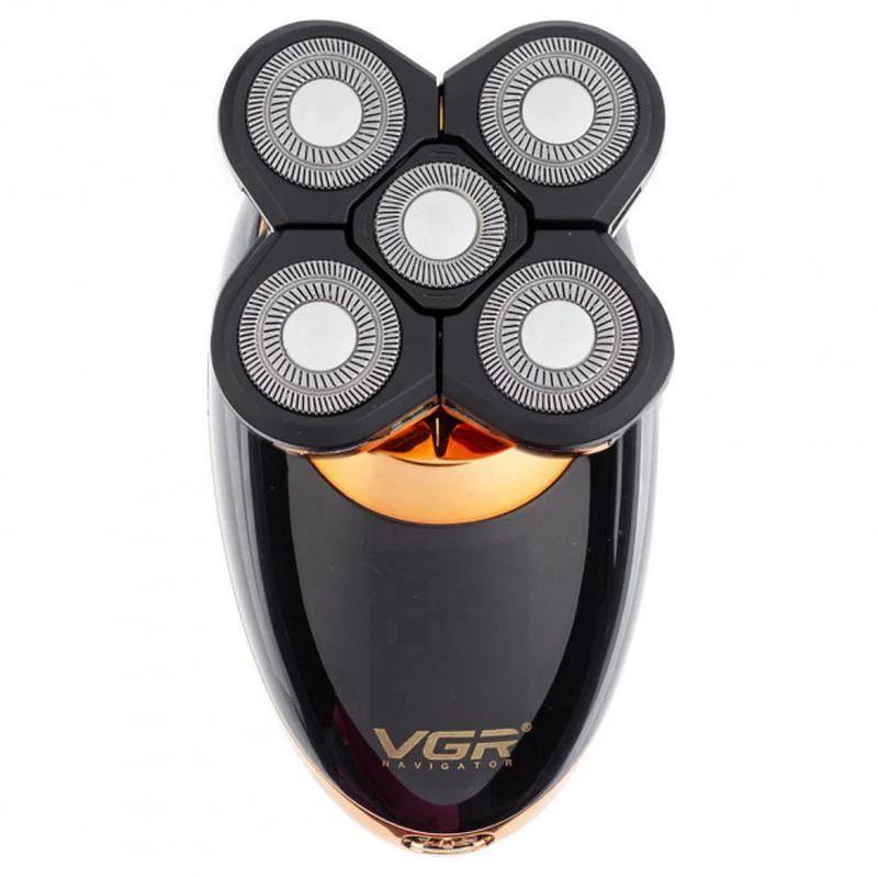 Електробритва VGR V-316 5в1 роторна водонепроникна чорний, фото 1