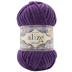 Пряжа Alize Velluto № 44 фіолетовий