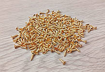 Саморізи,шурупи декоративні.Колір золото 2х6мм. Комплект (10шт), фото 5