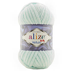 Пряжа Alize Velluto № 15 бліда м'ята