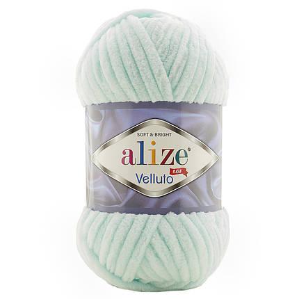 Пряжа Alize Velluto № 15 бліда м'ята, фото 1