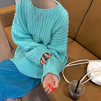 Подовжений светр жіночий оверсайз теплий