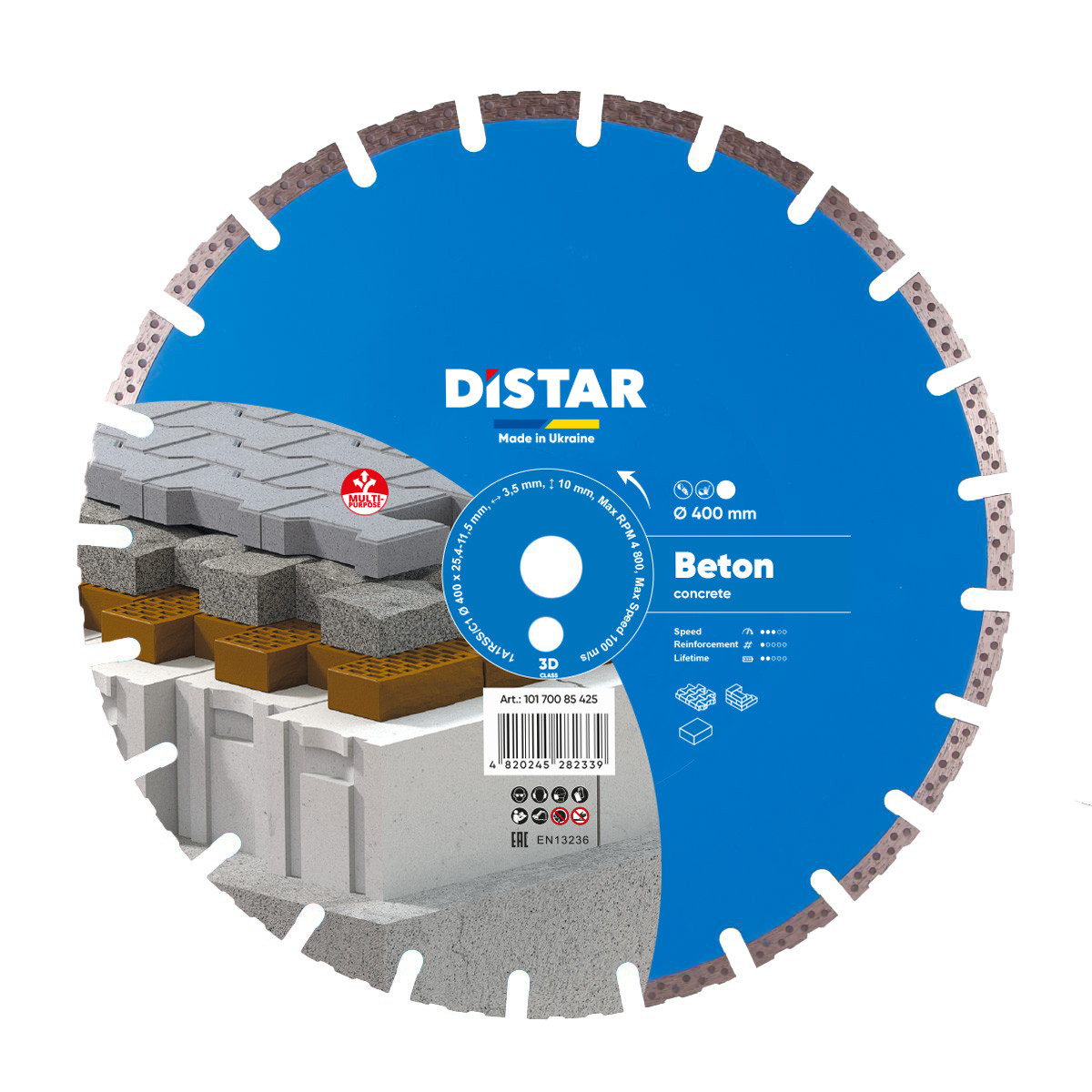 Круг алмазний відрізний DISTAR 1A1RSS 400 BETON