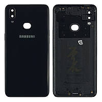 Задняя крышка Samsung Galaxy A10s 2019 A107F черная Оригинал со стеклом камеры