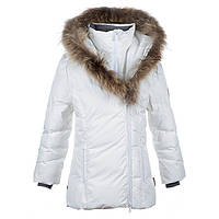 Пальто-пуховик для дівчаток ROYAL Huppa 12480055 білий 134