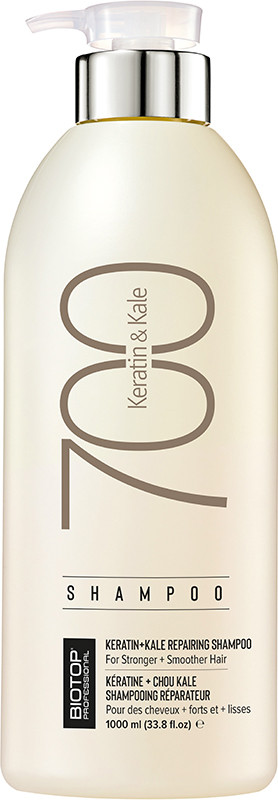 BIOTOP 700 Шампунь для волосся Keratin + Kale, 1000 мл, фото 1