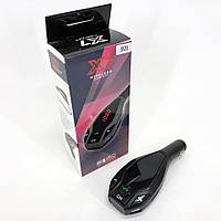 Автомобільний трансмітер FM MOD. X7 BT модулятор Bluetooth Золотий, ФМ модулятор у машину. Колір: чорний